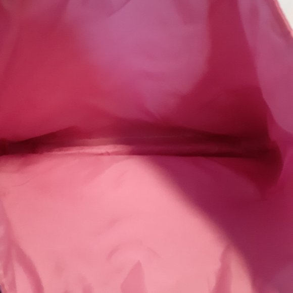 Lancome Fushia Pink Gold 2 Strap Shopper Tote Bag 17" x 15" - Picture 8 of 11